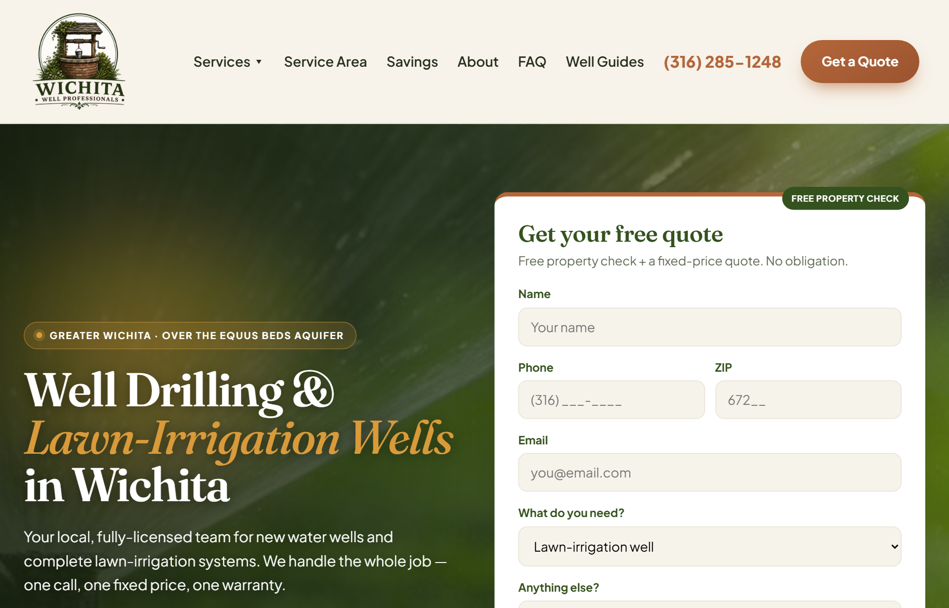 Wichita Well Professionals website built by Axis Digital Studios